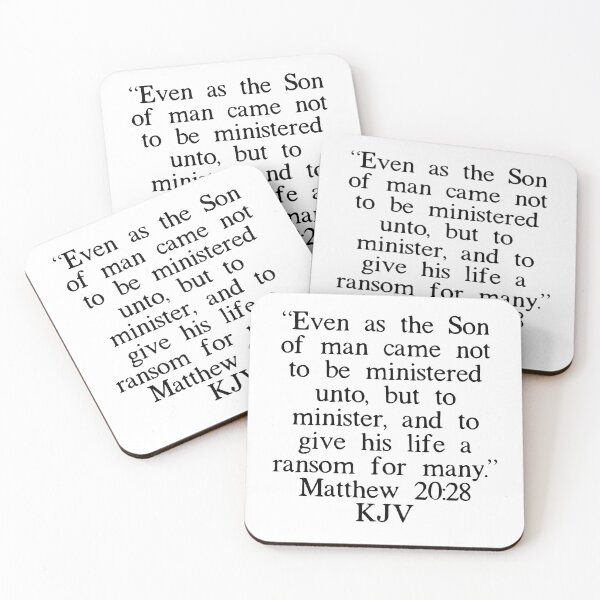 Item preview, Matthew 20:28 KJV designed and sold by IBMClothing.