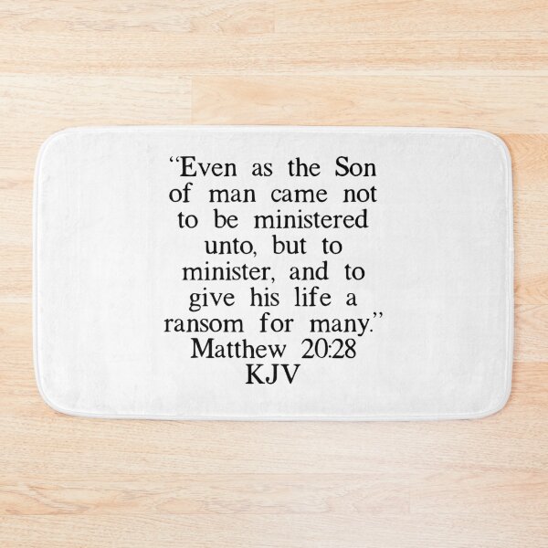 Item preview, Matthew 20:28 KJV designed and sold by IBMClothing.