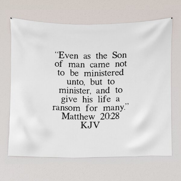 Item preview, Matthew 20:28 KJV designed and sold by IBMClothing.