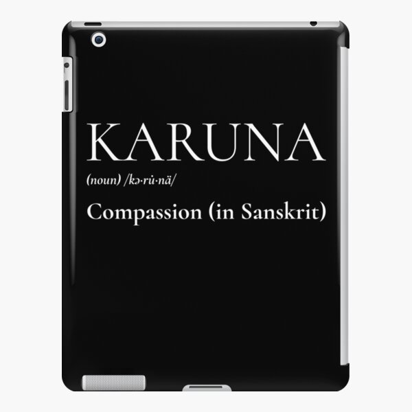 From Corona to Karuna, Compassion Definition iPad Snap Case