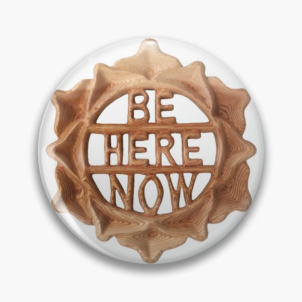 Item preview, Be Here Now-Symbol Of Mindfulness Wood Carving designed and sold by SignsOfSpirit.
