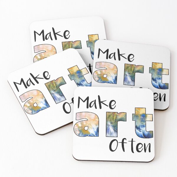 Item preview, Make Art More Often designed and sold by Fruitsome.