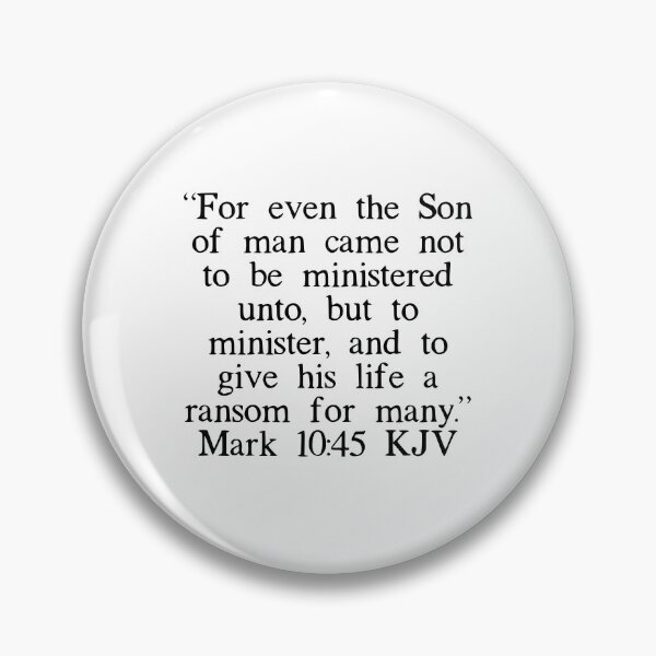 Item preview, Mark 10:45 KJV designed and sold by IBMClothing.