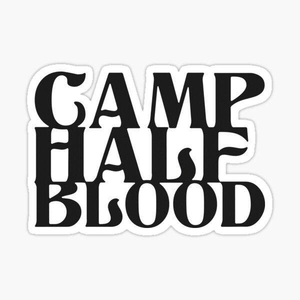 PERCY JACKSON CAMP HALF BLOOD Sticker for Sale by its-ella