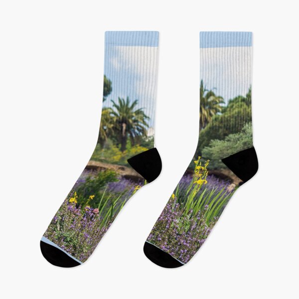 Item preview, Purple sage and yellow iris flowers designed and sold by lena-maximova.