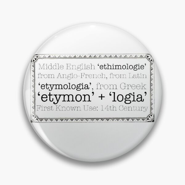 Item preview, Etymology #meta designed and sold by Pikey Holdredge.
