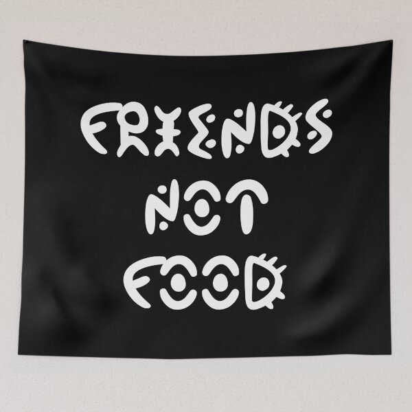 Item preview, Friends not food vegan designed and sold by ReignGFX.