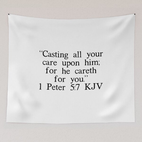 Item preview, 1 Peter 5:7 KJV designed and sold by IBMClothing.