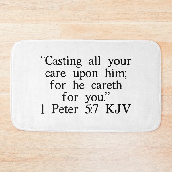 Item preview, 1 Peter 5:7 KJV designed and sold by IBMClothing.