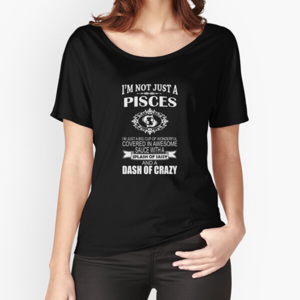 Pisces - Birthday Horoscope Zodiac Sign Relaxed Fit T-Shirt