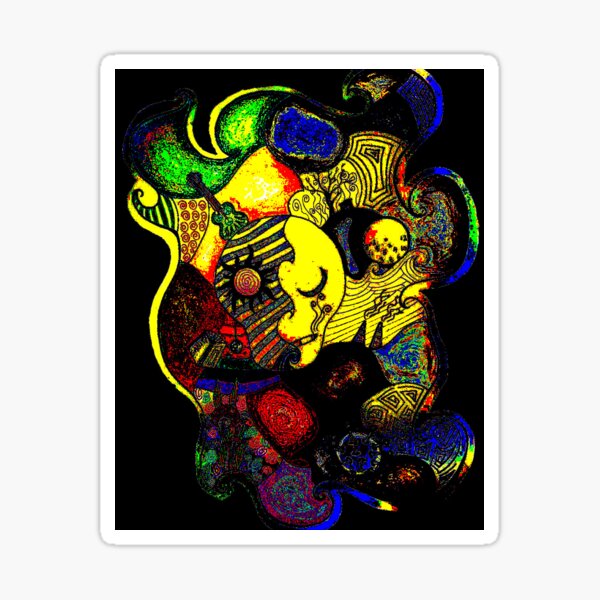 Abstract man Sticker