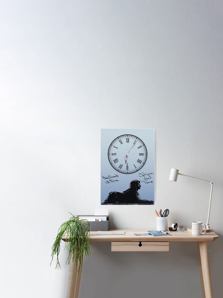Poster, Sphinx and Time designed and sold by theseedsoftime