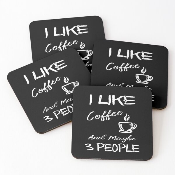 Item preview, I like coffee and Maybe 3 People  designed and sold by AnimaLovers.