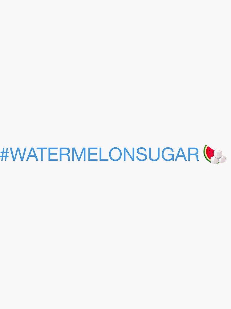 "Watermelon Sugar Emoji" Sticker by Redbubble