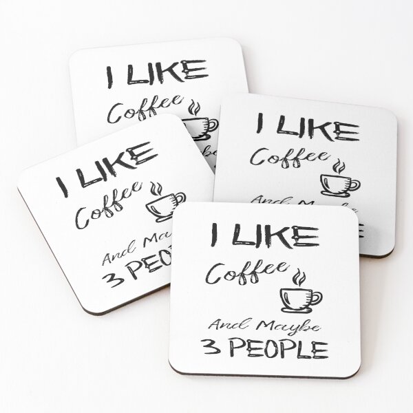 Artikelvorschau, Ich mag Kaffee und vielleicht 3 Leute entworfen und verkauft von AnimaLovers.
