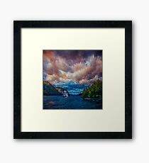 Steamboat On the Hudson River Framed Print