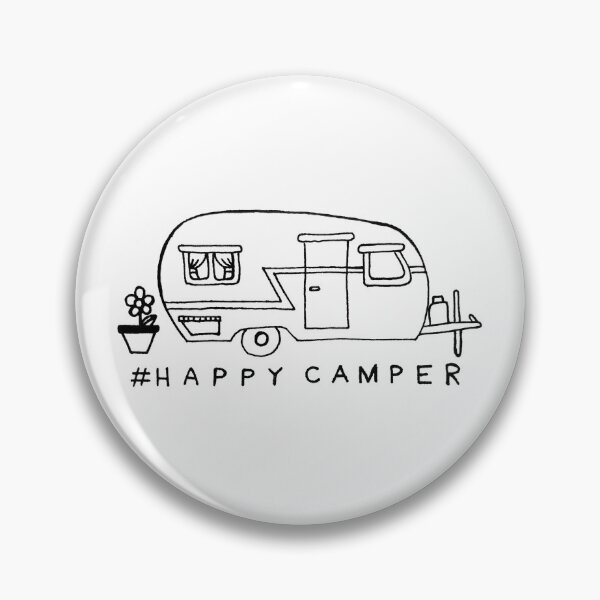 Item preview, #happycamper sticker designed and sold by Lisamariesumner.