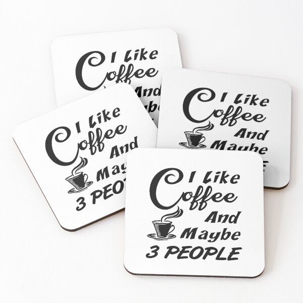 Item preview, I like coffee and Maybe 3 People  designed and sold by AnimaLovers.