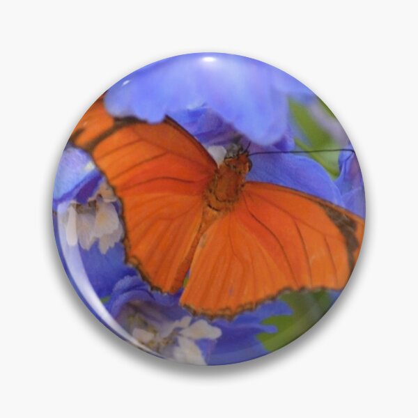 Item preview, Julia butterfly in Purple Flowers designed and sold by ReneeKennedy.