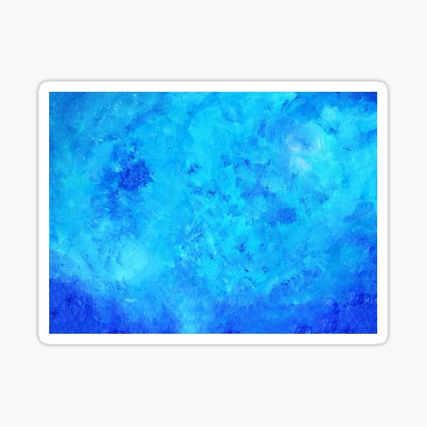 Abstract blue two Sticker