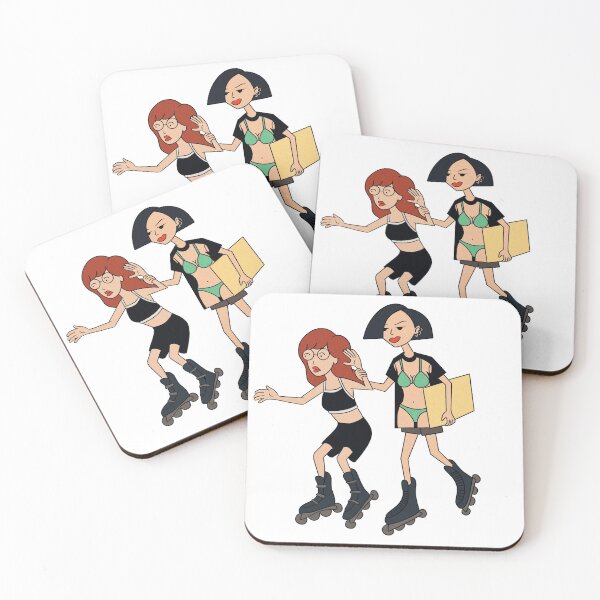 Item preview, Daria & Jane Rollerskating  designed and sold by ellefgab.