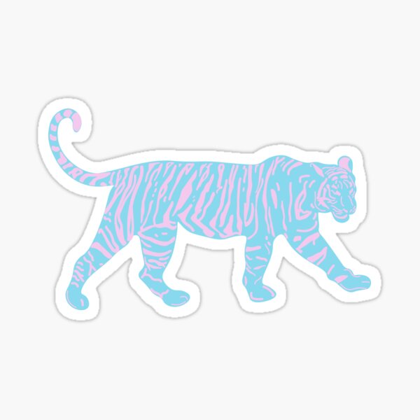 Item preview, Blue & Pink Tiger designed and sold by cbrewerr.