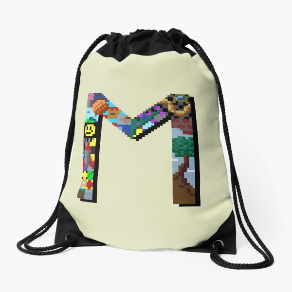 Manyland M by Death Drawstring Bag