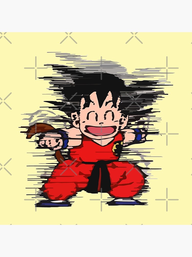 Kid Son Goku Zanzouken 残像拳 | Art Board Print