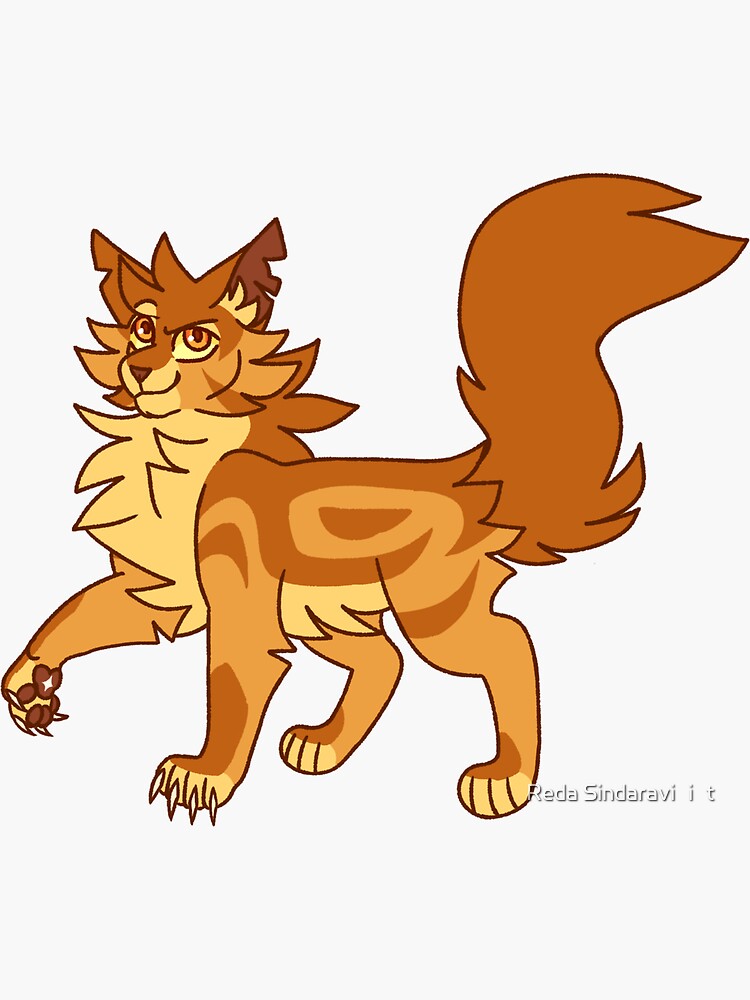 Warrior cats pattern 2 Sticker for Sale by strawbebehmod