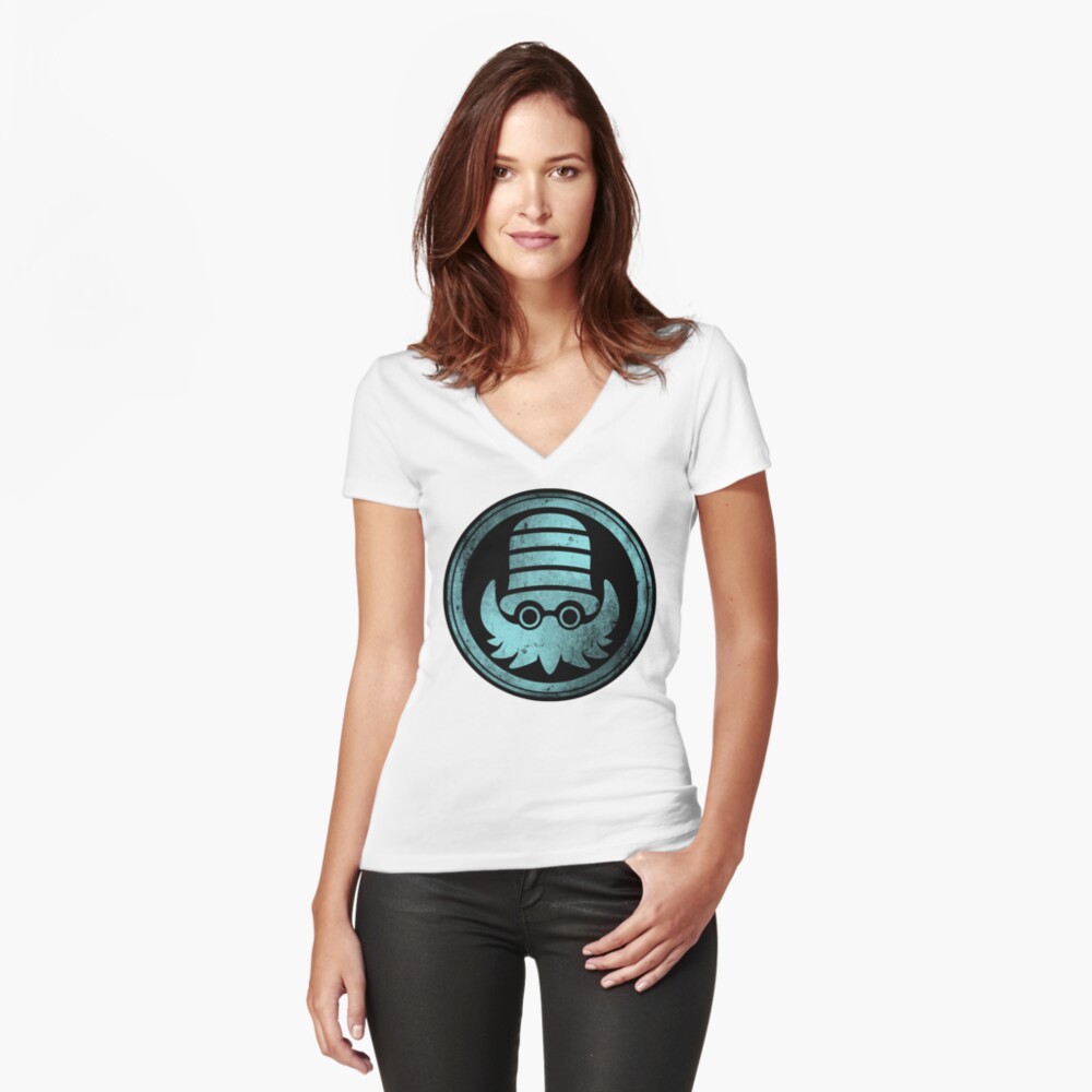 Item preview, Fitted V-Neck T-Shirt designed and sold by merimeaux.