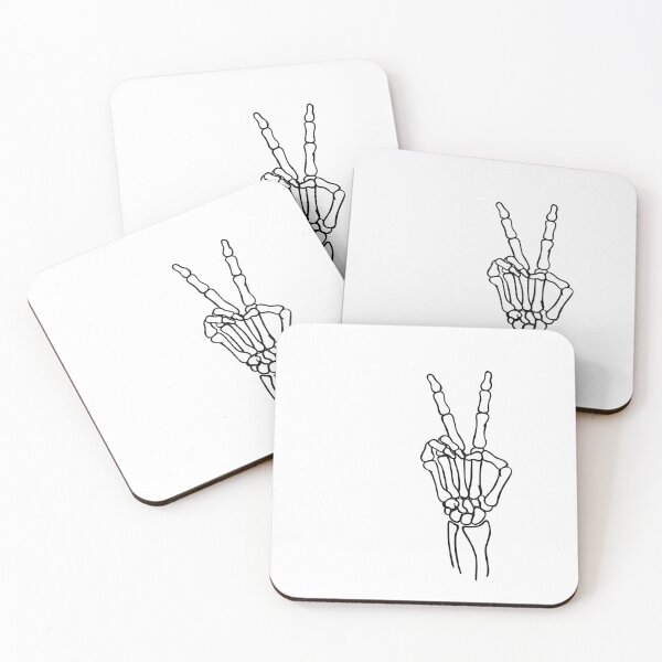 Item preview, peace out skeleton hand designed and sold by liles-mar.