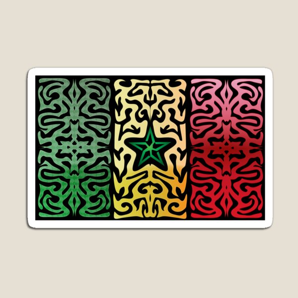 Crazy Flag # 104 Magnet