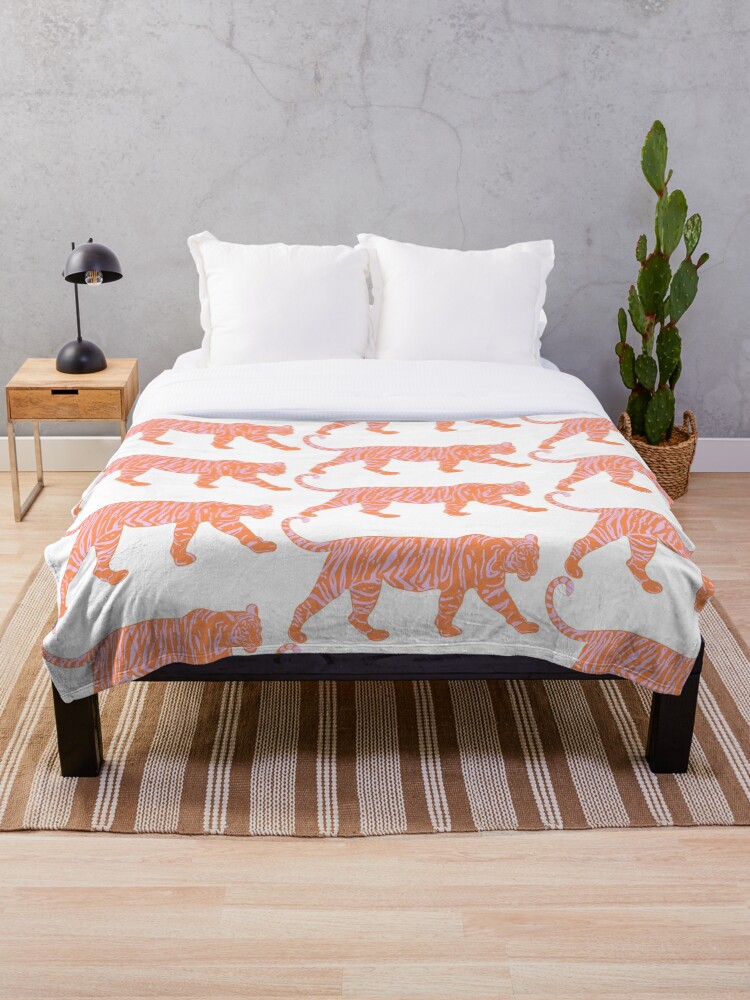 Pink tiger throw discount blanket