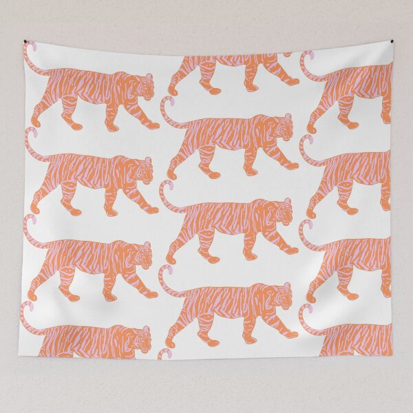 Aperçu de l'œuvre Tigre orange et rose créée et vendue par cbrewerr.