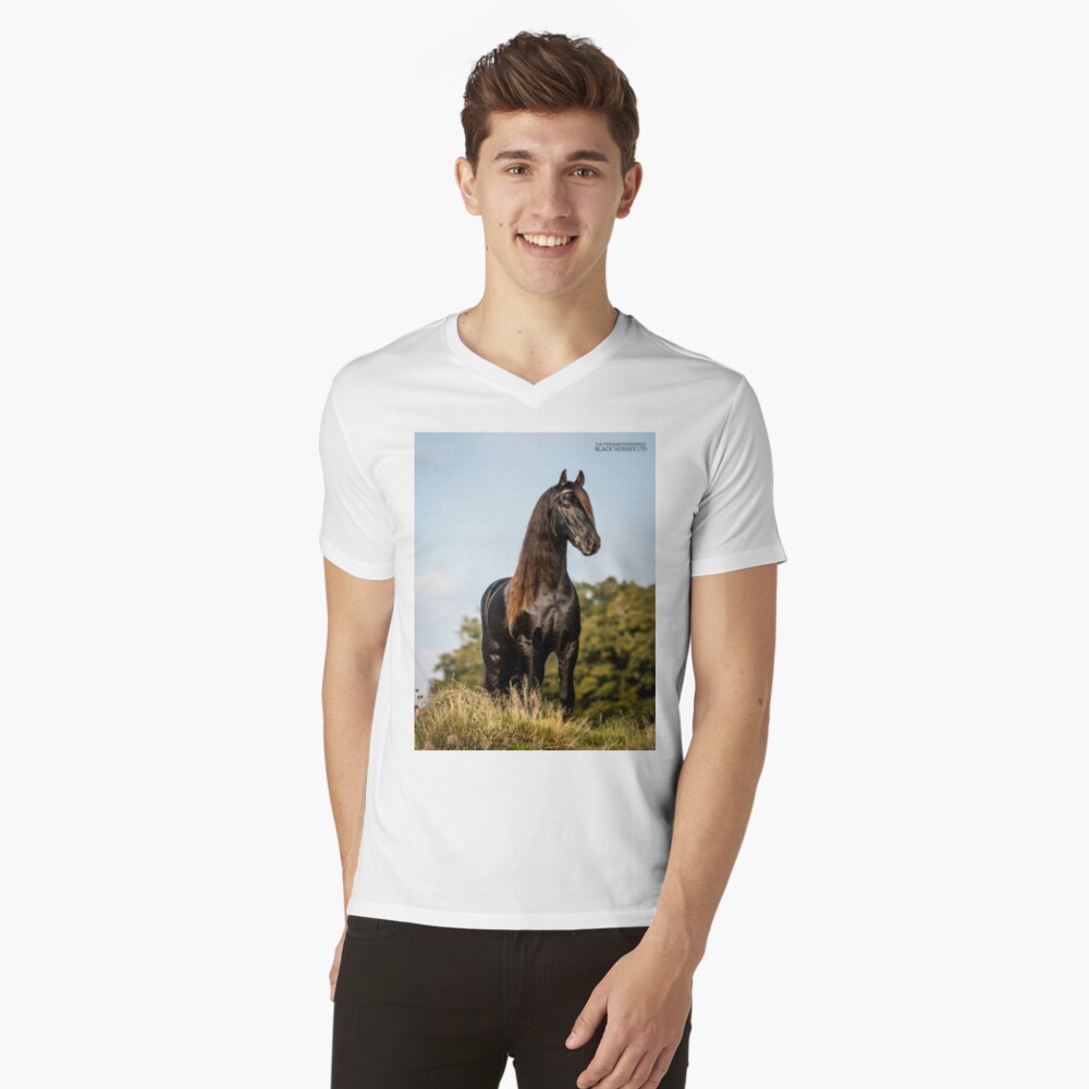 Item preview, V-Neck T-Shirt designed and sold by Blackhorsesltd.