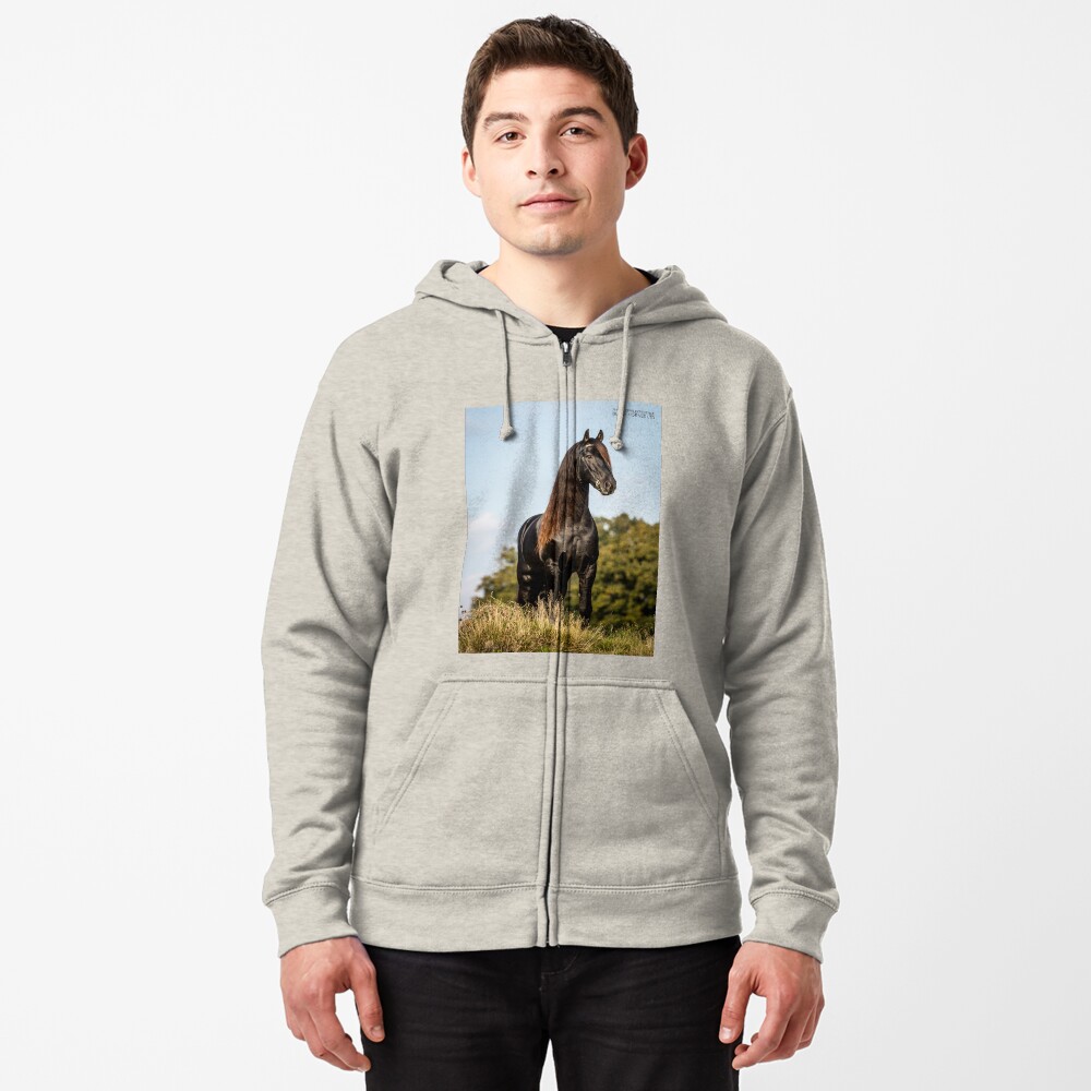 Item preview, Zipped Hoodie designed and sold by Blackhorsesltd.