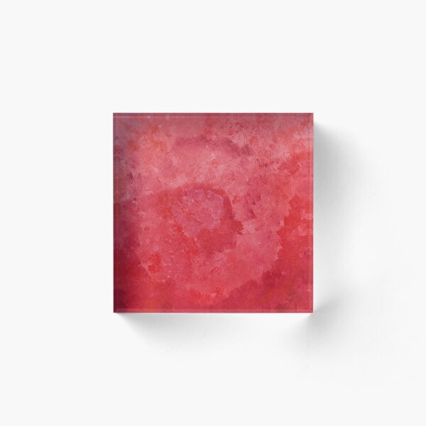 Red abstract 1 Acrylic Block