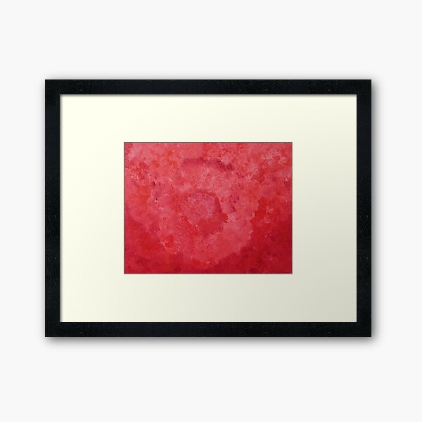 Red abstract 1 Framed Art Print