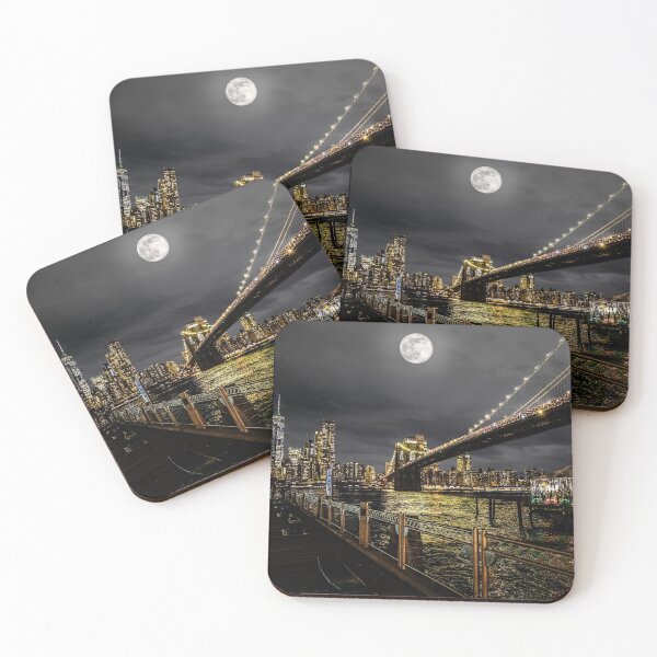 Artikelvorschau, Brooklyn Bridge bei Mondschein entworfen und verkauft von Lanean.