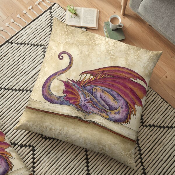 Bookwyrm Floor Pillow