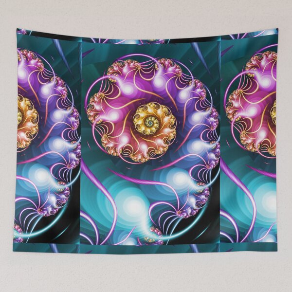 Item preview, Colourful fractal spiral designed and sold by pinkal.
