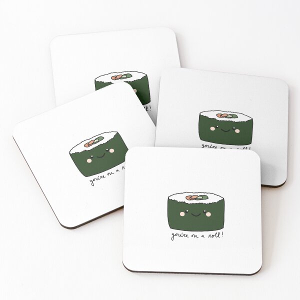 Item preview, Sushi "You're on a roll!" designed and sold by acaciadanza.