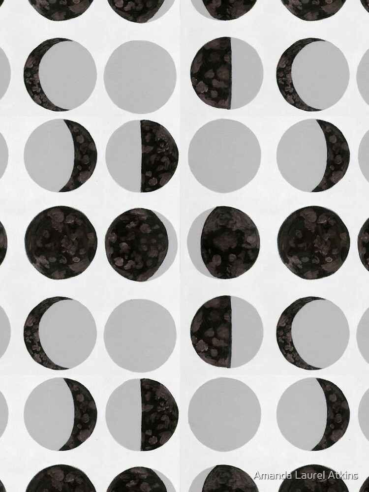 "Moon Phases Chart Light" ALine Dress for Sale by amandaatkins