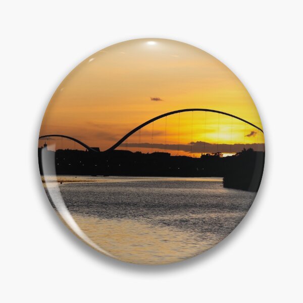 Item preview, Infinity Bridge at Sunset designed and sold by Lanean.