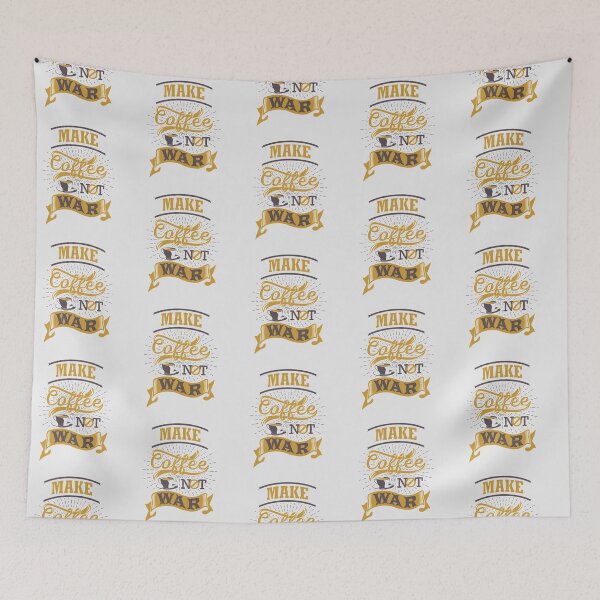 Item preview, Make coffee not war, White designed and sold by coffeeapparel.