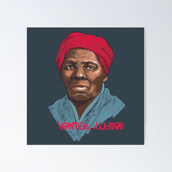 Vista previa del artículo con la obra «Harriet Tubman - Héroe americano», diseñado y vendido por Cori Redford.