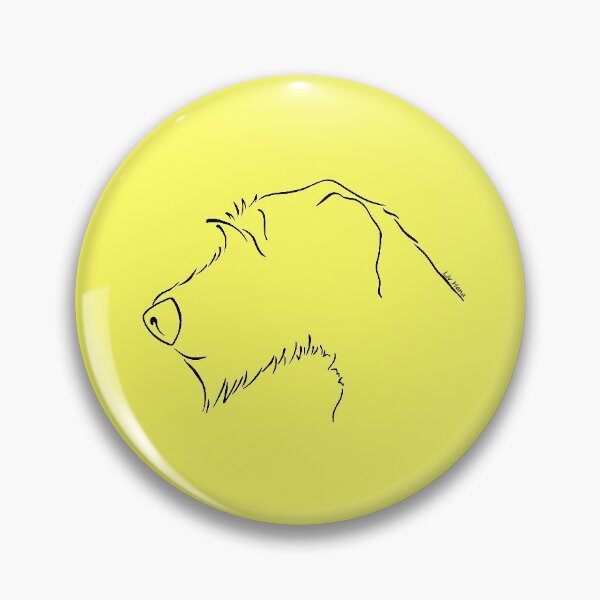 Item preview, Irish Wolfhound silhouette outline designed and sold by LivHana.