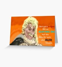 Lord Flashheart- WOOF! Greeting Card
