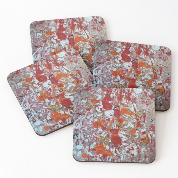 Item preview, Abstract Red & Orange Globules designed and sold by Art With Impact – Statement Art & Apparel for Deep Thinkers.