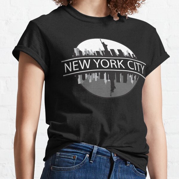 NY Yankees Heart and Soul Adult T-Shirt - Grey